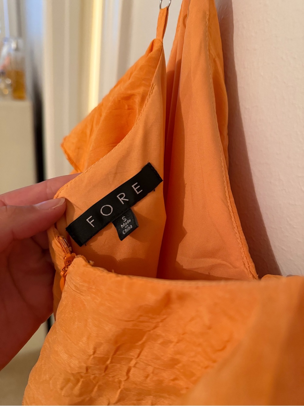 Impeccable Pig Ruffle Orange High-Low Dress - Picture 5 of 5